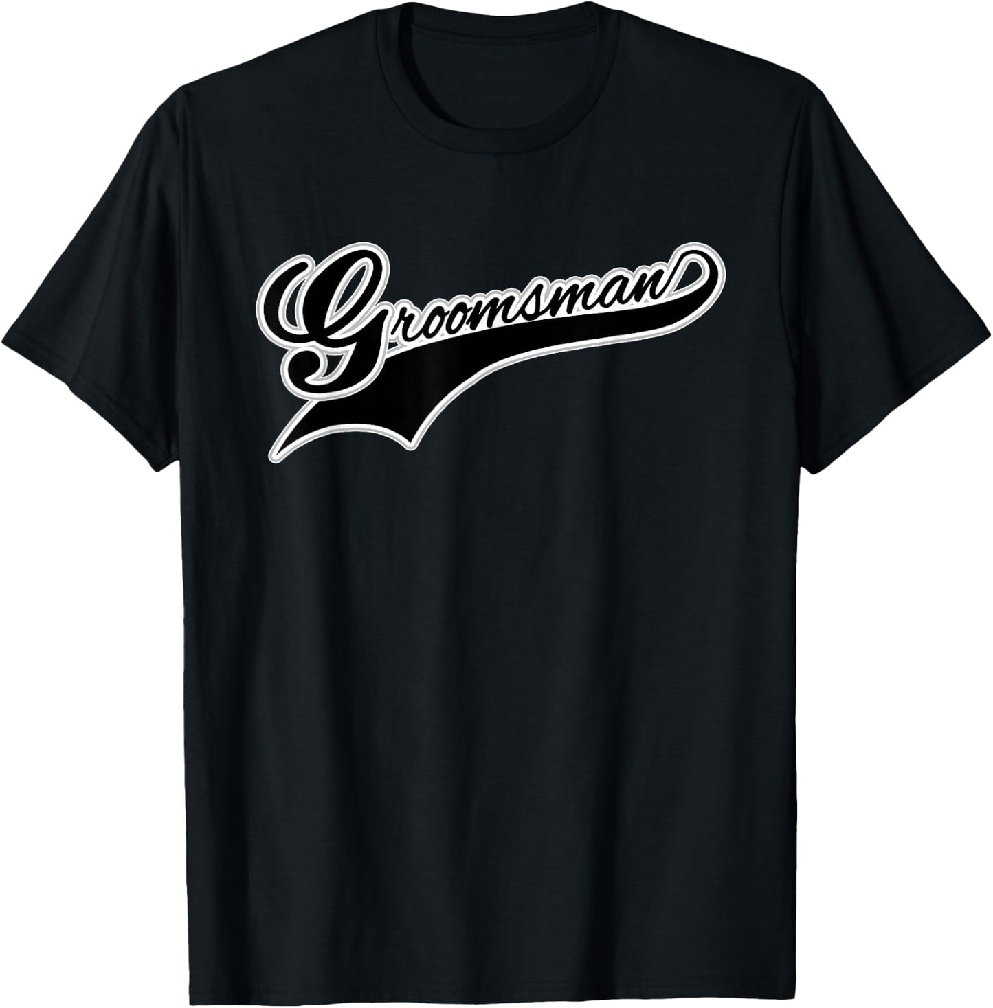 Funny Groomsmen T Shirts, Groomsman Matching Bridal Party T-Shirt - T-Shirt | Black