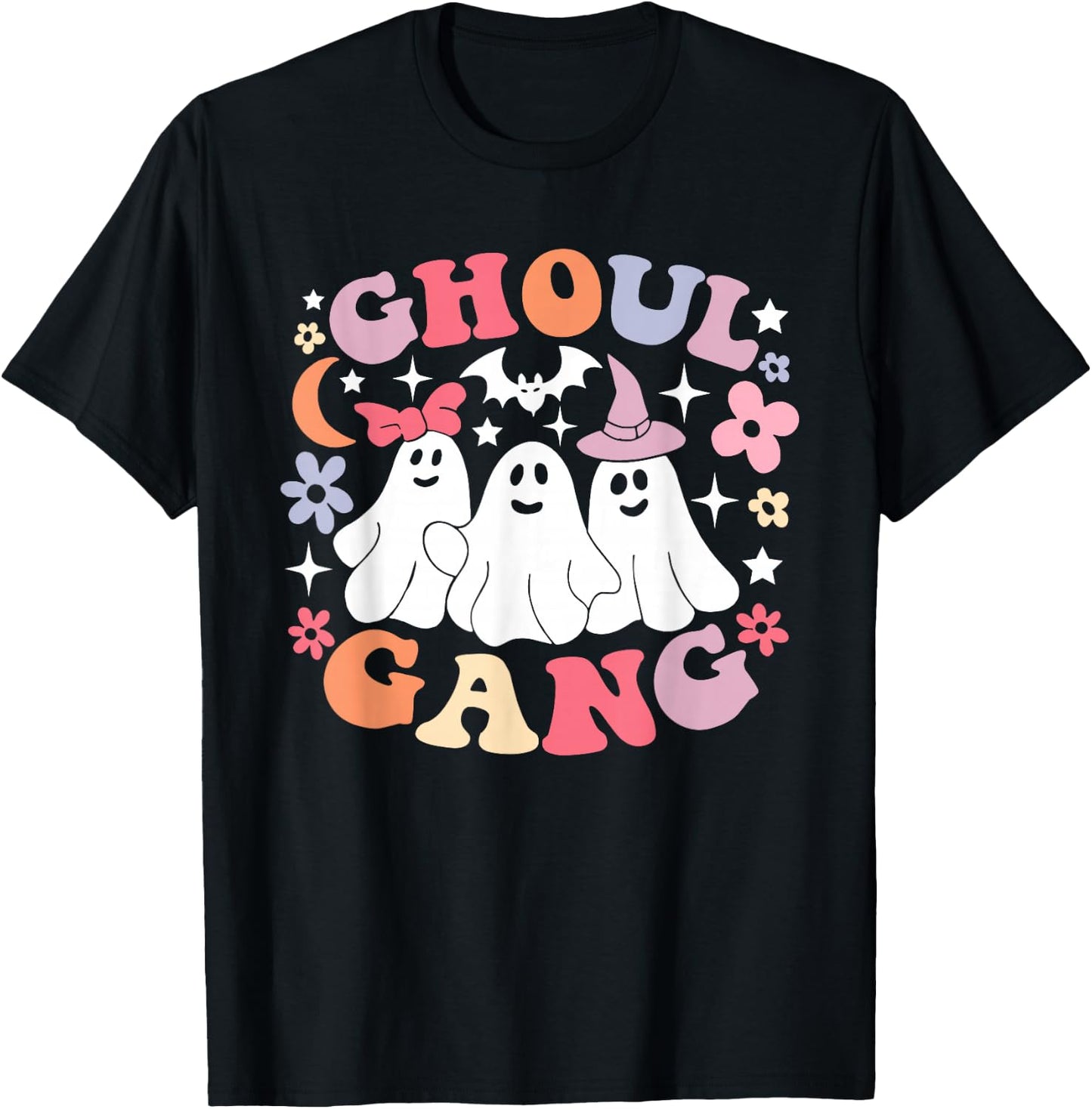 Ghoul Gang Shirt Funny Ghost Halloween Men Women Kids T-Shirt - T-Shirt | Black