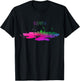 Budapest Skyline Watercolor Souvenir Hungary T-Shirt - T-Shirt | Black