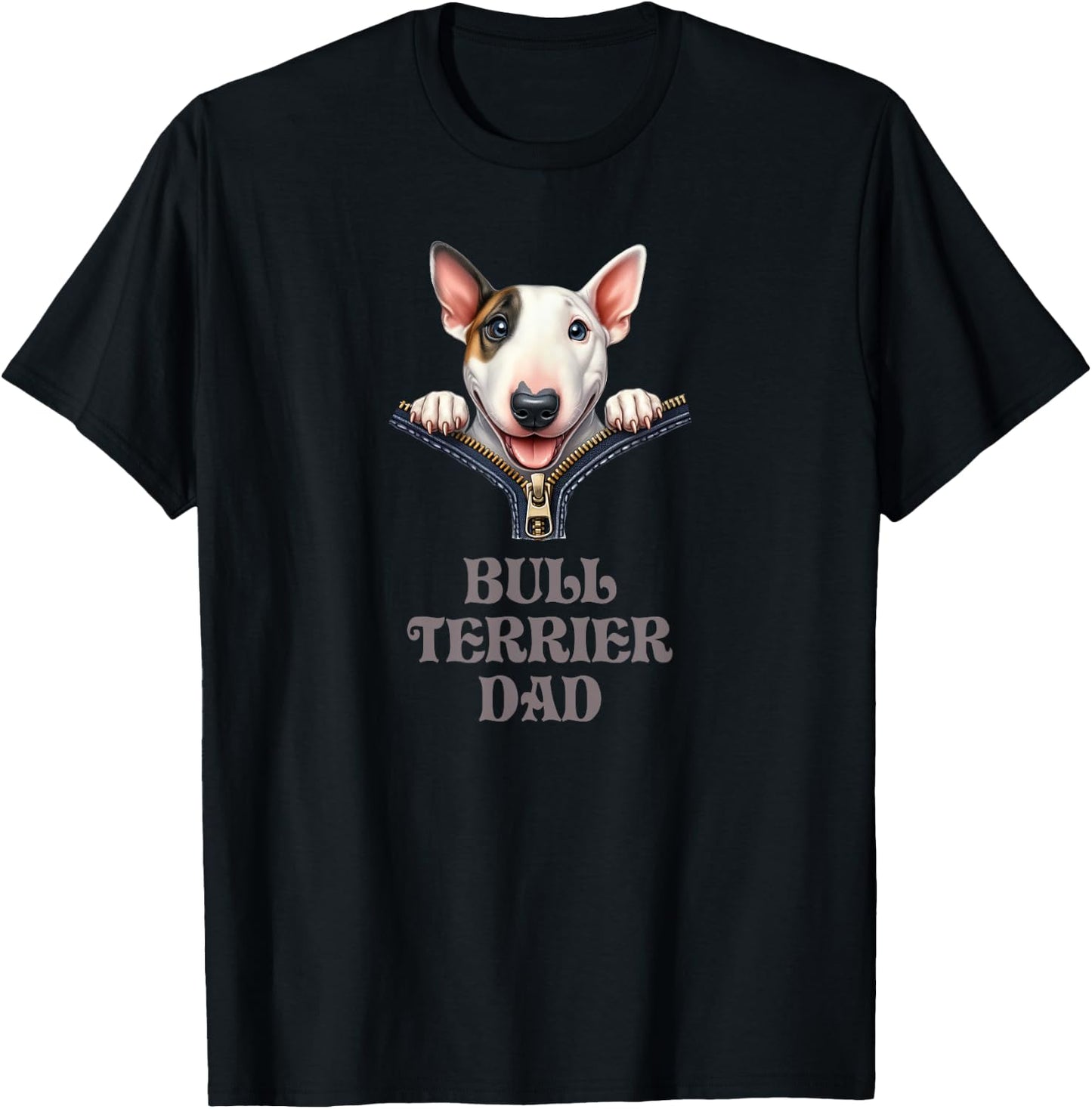 Bull Terrier Dad T-Shirt - T-Shirt | Black