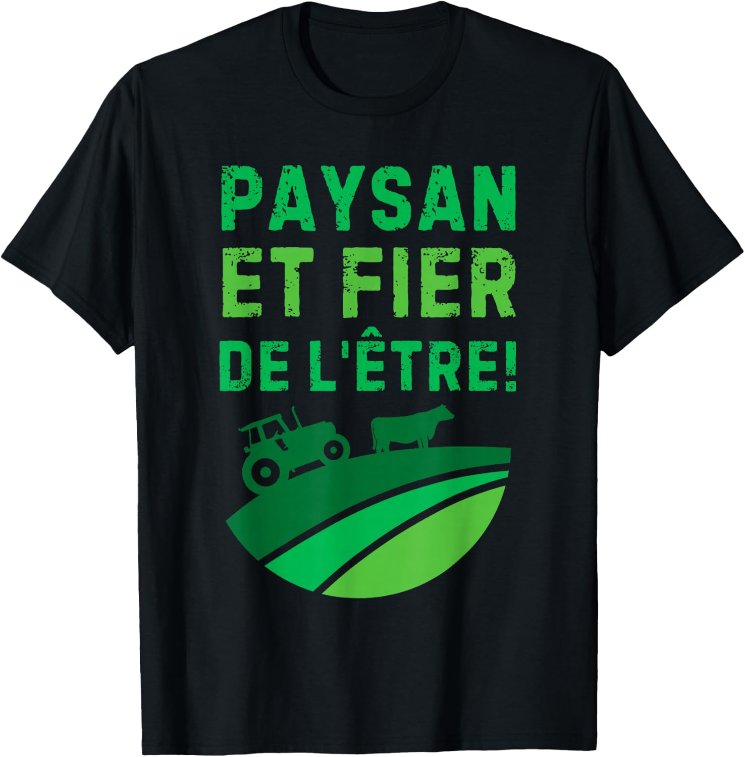 Peasant And Proud Of Being For Farmers And Farmers T-Shirt - T-Shirt | Black