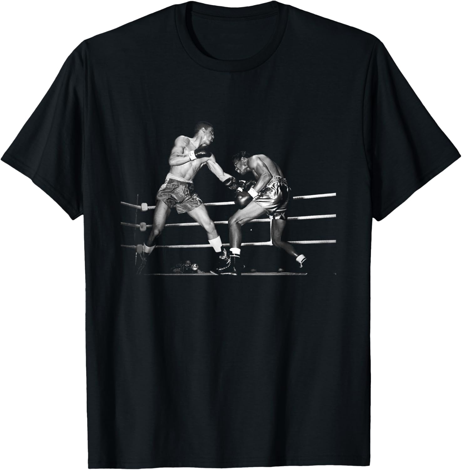 Sugar Ray Robinson V Randy Turpin Middleweight Boxing 1951 T-Shirt - T-Shirt | Black