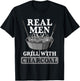 Real Men Grill Charcoal Funny BBQ Food Grilling Lover Outfit T-Shirt - T-Shirt | Black