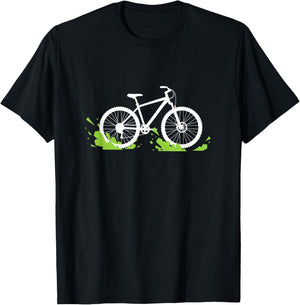 Modernes Design für Radfahrer mit Fahrradmotiv T-Shirt - T-Shirt | Black