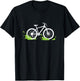 Modernes Design für Radfahrer mit Fahrradmotiv T-Shirt - T-Shirt | Black