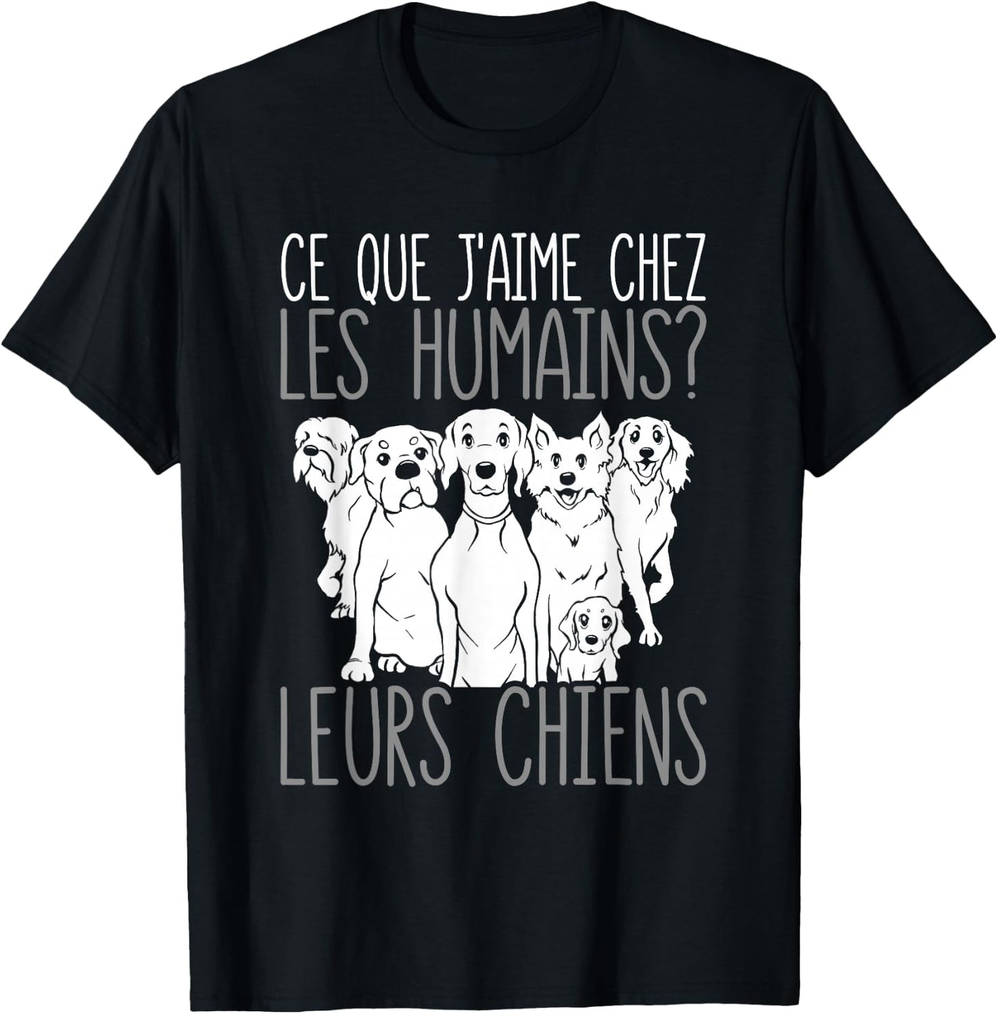 Dog Owner Their Dogs , Black, S T-Shirt - T-Shirt | Black