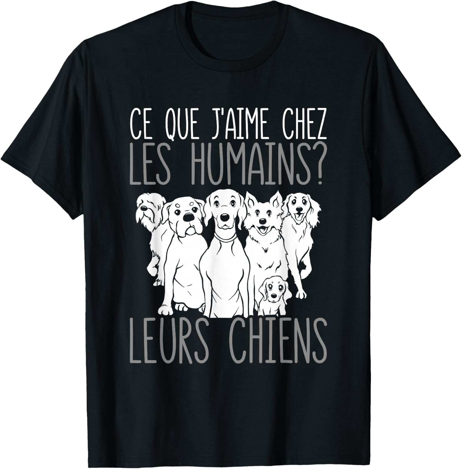 Dog Owner Their Dogs , Black, S T-Shirt - T-Shirt | Black