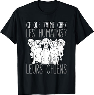 Dog Owner Their Dogs , Black, S T-Shirt - T-Shirt | Black