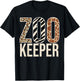 Zookeeper Animals Zoo Wildlife Lover Safari Savanna Costume T-Shirt - T-Shirt | Black