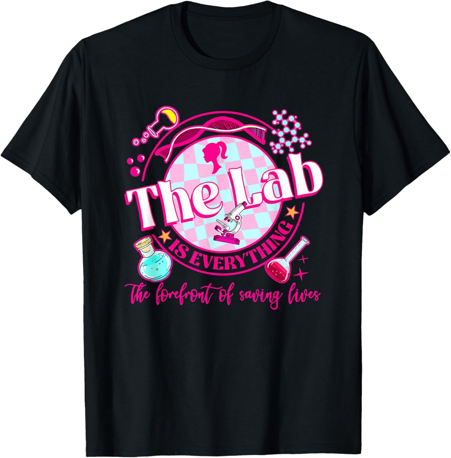 Groovy The Lab Is Everything The Forefront Of Saving Lives T-Shirt - T-Shirt | Black