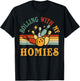 Bowling-Shirt Rolling with My Homies Men Women Funny Bowler T-Shirt - T-Shirt | Black