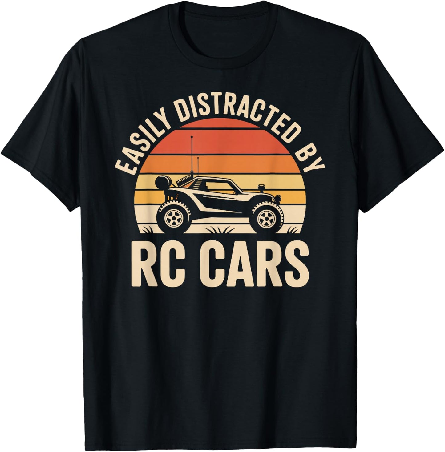 Easily Distracted By RC Cars Funny RC Car T-Shirt - T-Shirt | Black