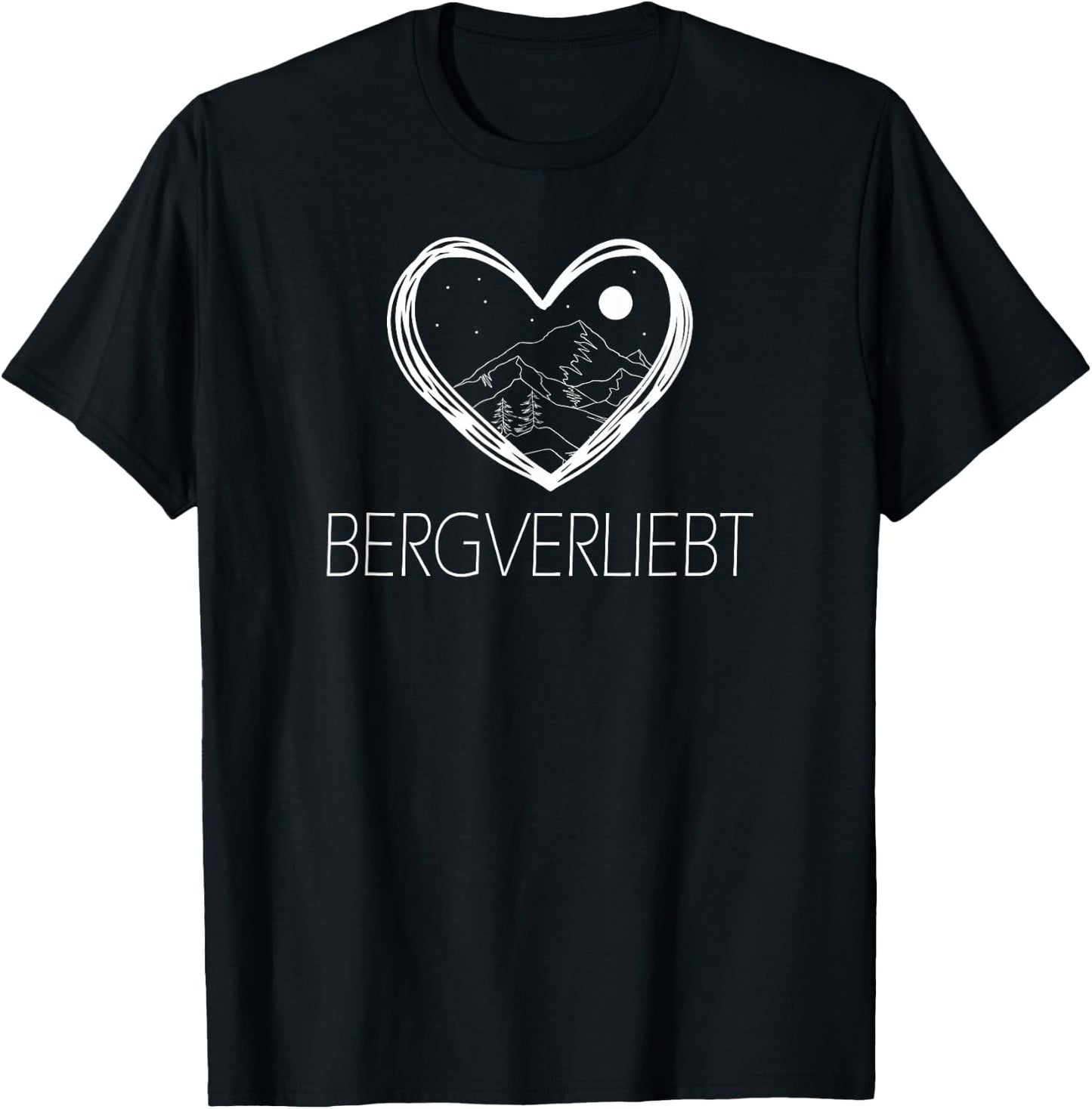 Bergsteiger & Wanderer sind Bergverliebt T-Shirt - T-Shirt | Black