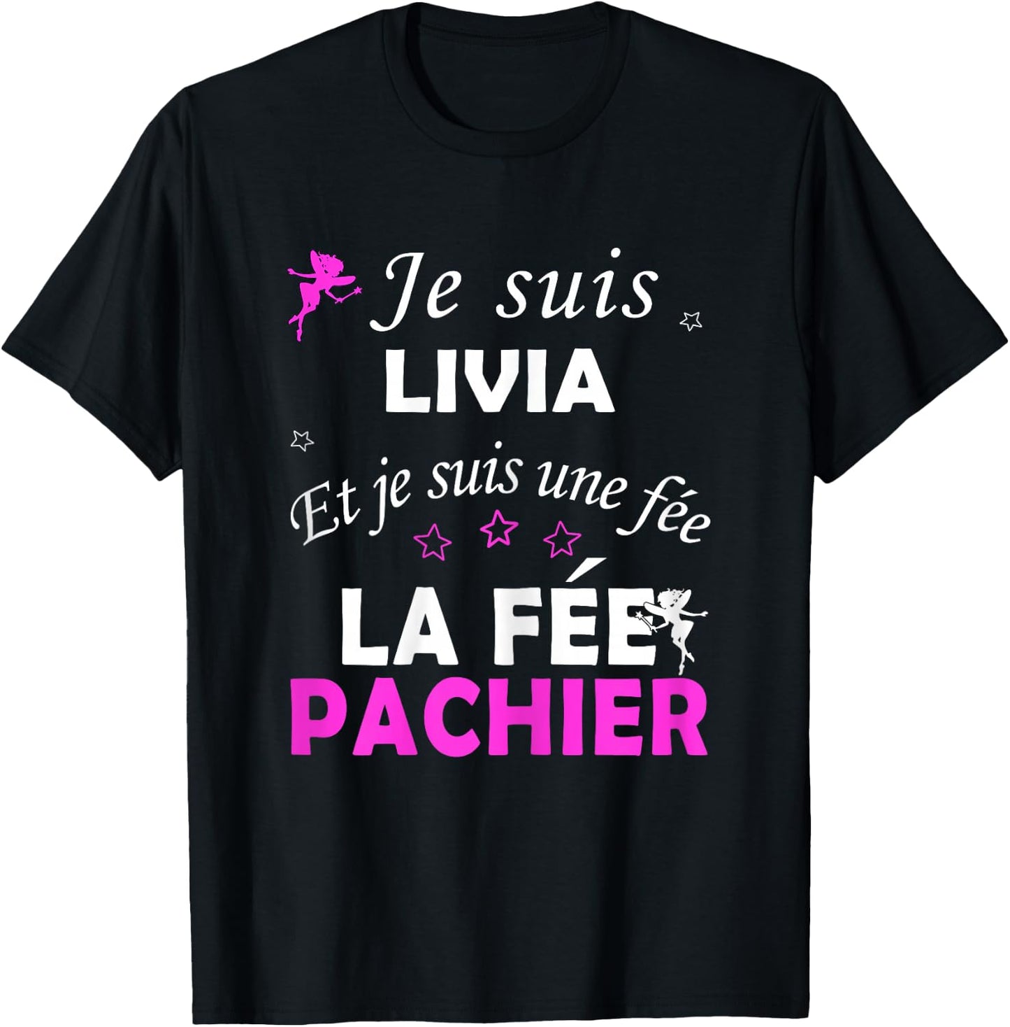 Livia , Black, Female X-Small T-Shirt - T-Shirt | Black