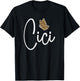Cici Grandma Cici Grandmother Leopard Cici T-Shirt - T-Shirt | Black