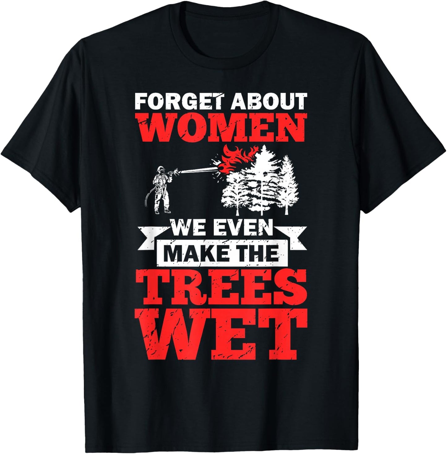 Wildland Firefighter Apparel Wildfire Firefighting Fireman T-Shirt - T-Shirt | Black