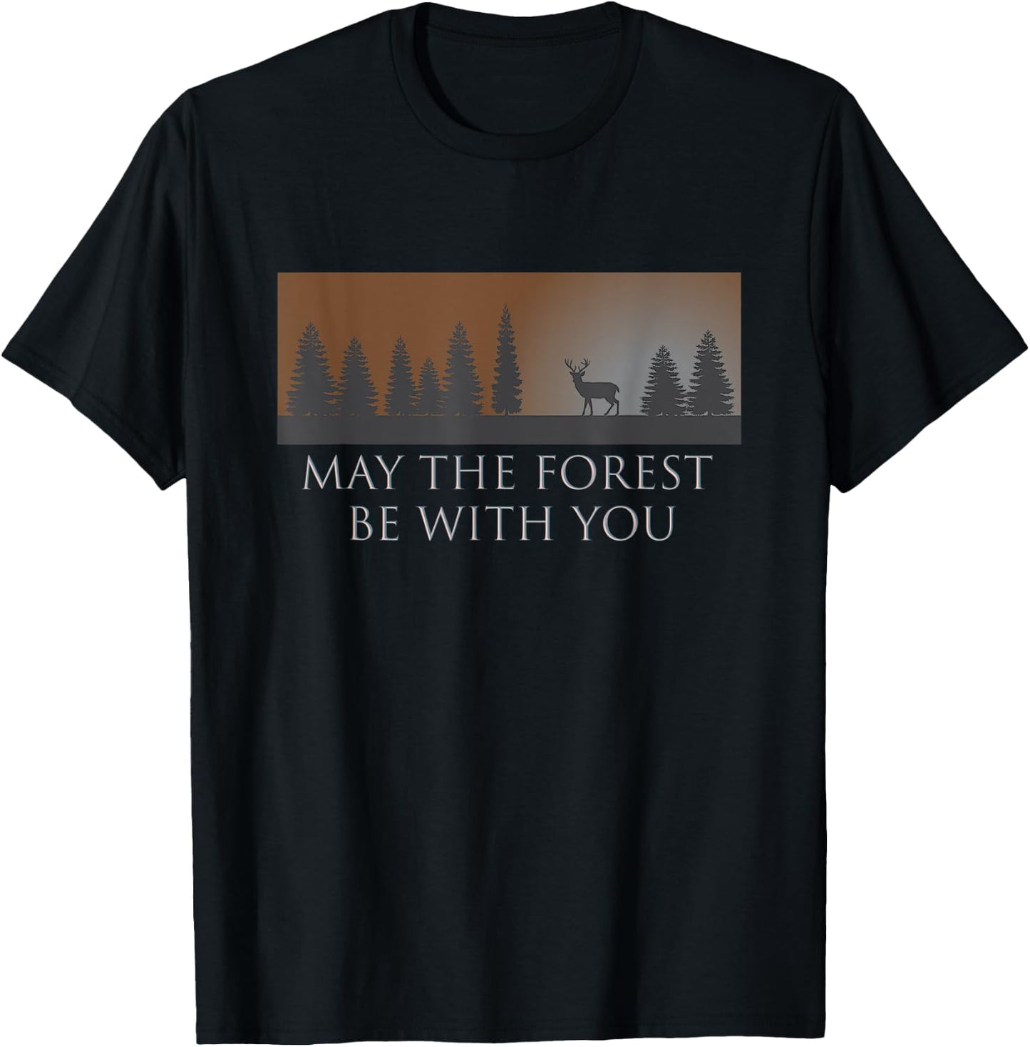 May The Forest Be With You T-Shirt - T-Shirt | Black