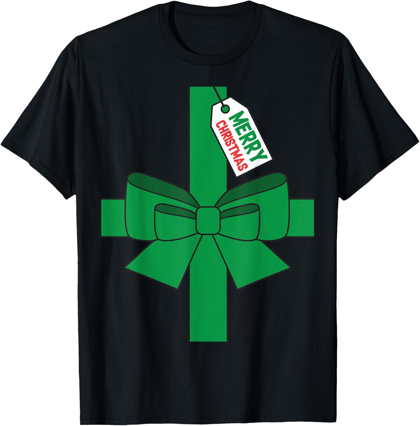 Super Ugly Christmas Funny DIY Costume - Adult, , Red, Small, Short Sleeve T-Shirt - T-Shirt | Black