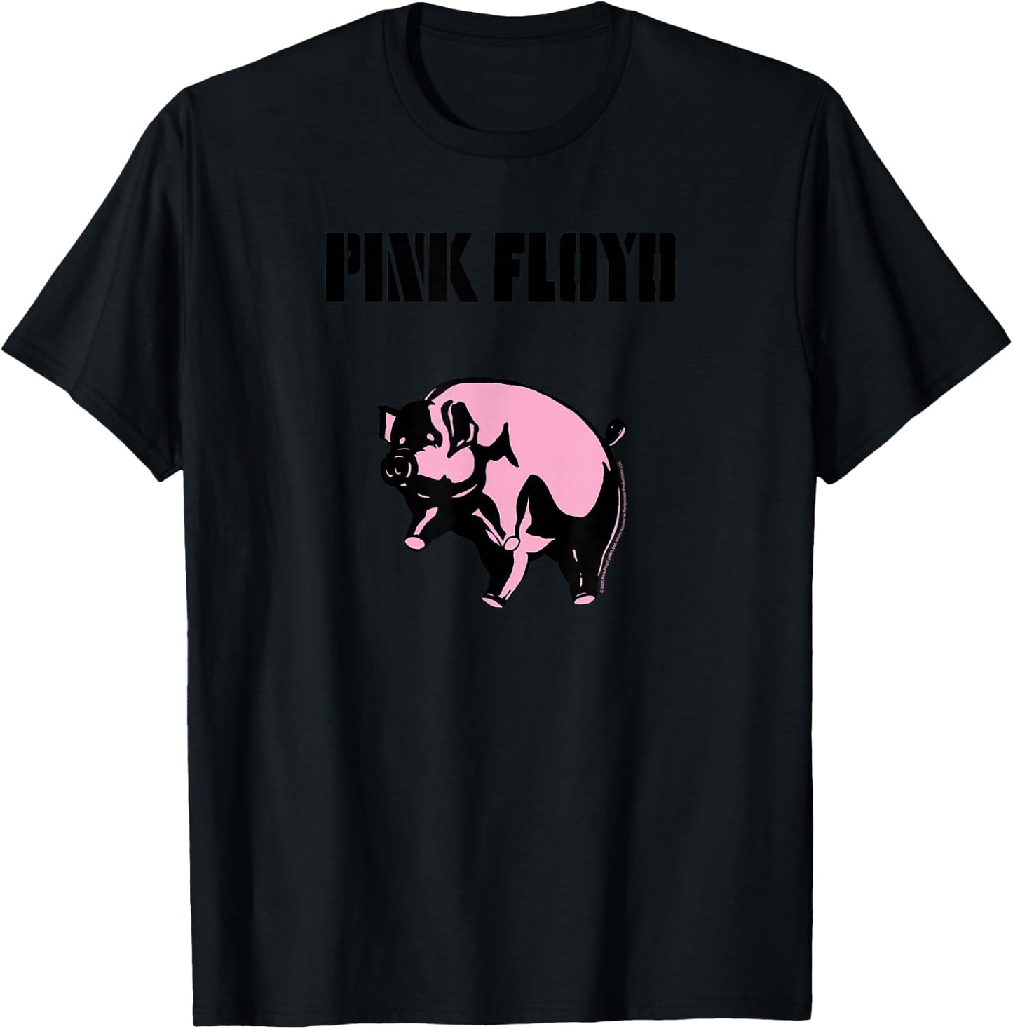 Pink Floyd Animals Flying Pig T-Shirt - T-Shirt | Black