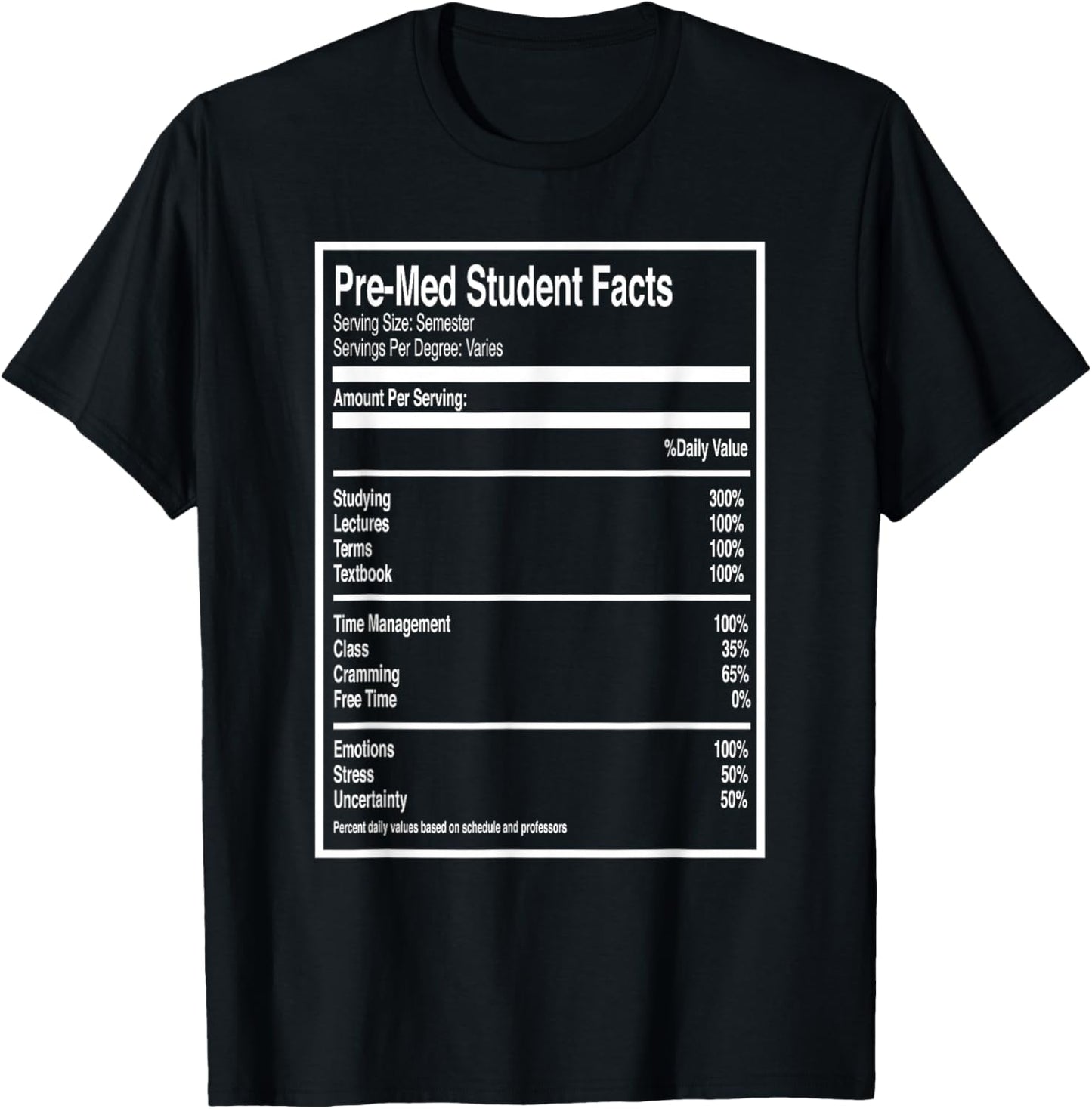 Pre-Med College Student for Medical Students T-Shirt - T-Shirt | Black