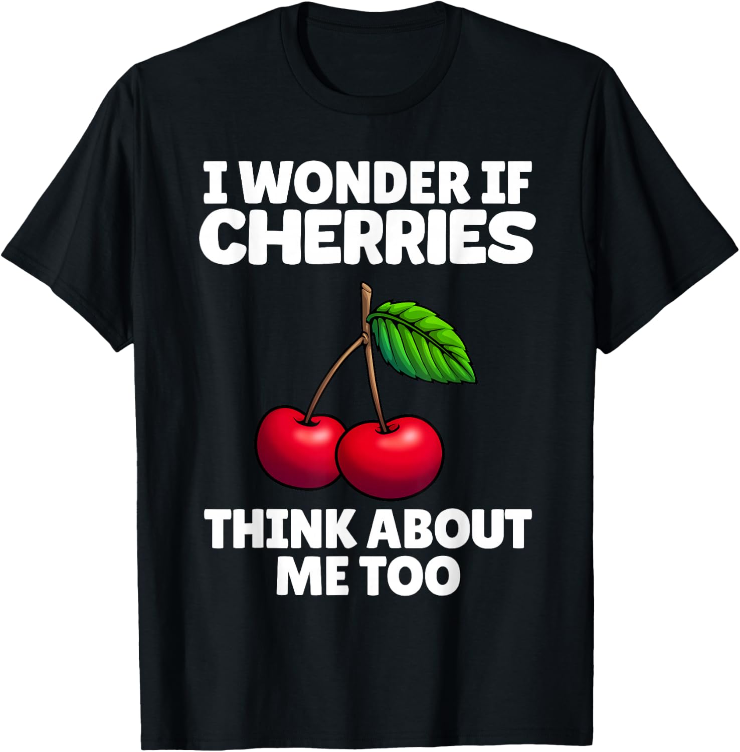 Cherry Graphic Women Kids Cherry Print Cherry Lover T-Shirt - T-Shirt | Black
