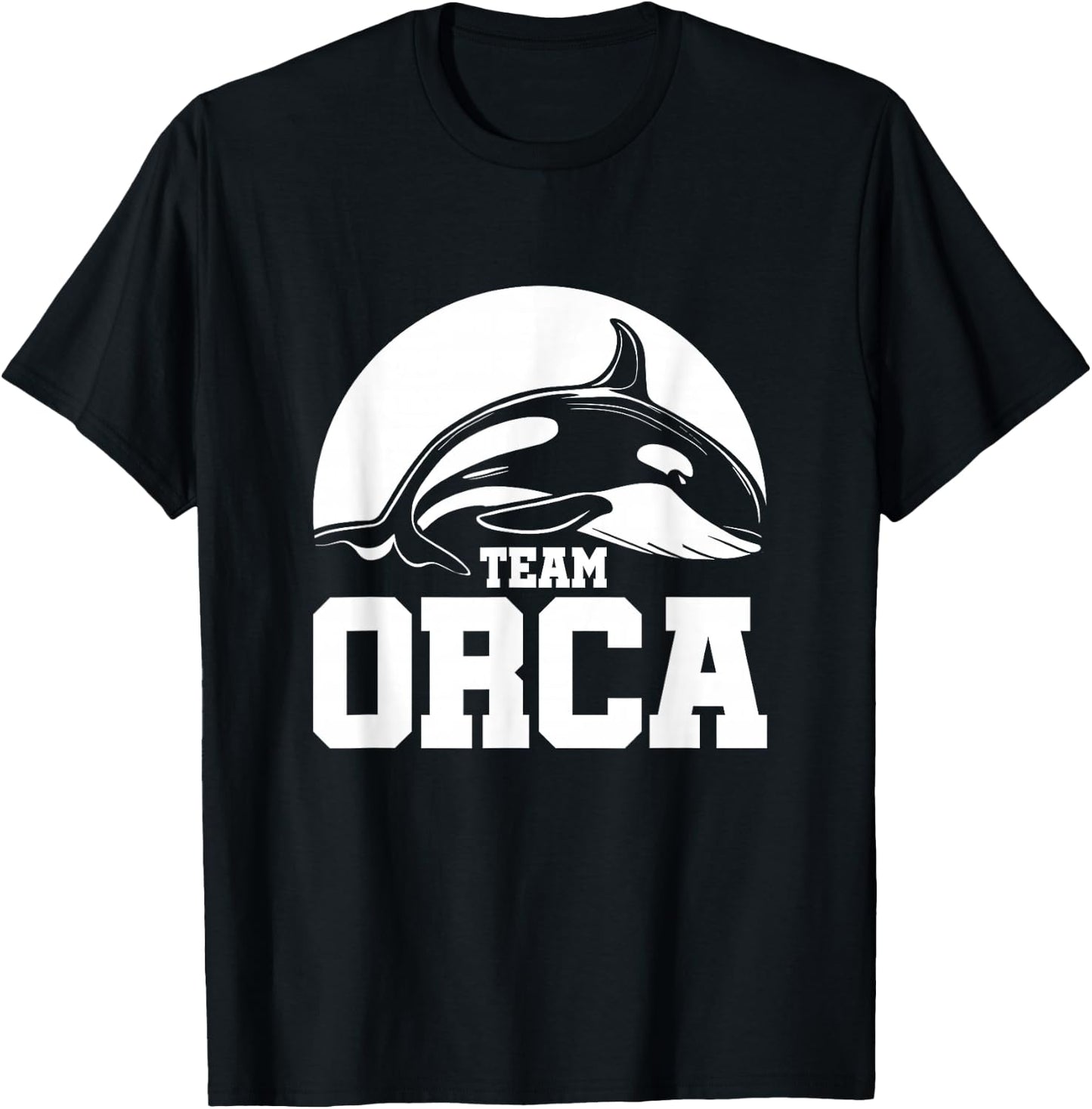 Team Orca Orcas Whale Lover T-Shirt - T-Shirt | Black