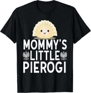 Mommys Little Pierogi Shirt Kids Polish Pride Poland Dyngus T-Shirt - T-Shirt | Black