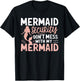 Mermaid Security Don't Mess With My Mermaid T-Shirt - T-Shirt | Black