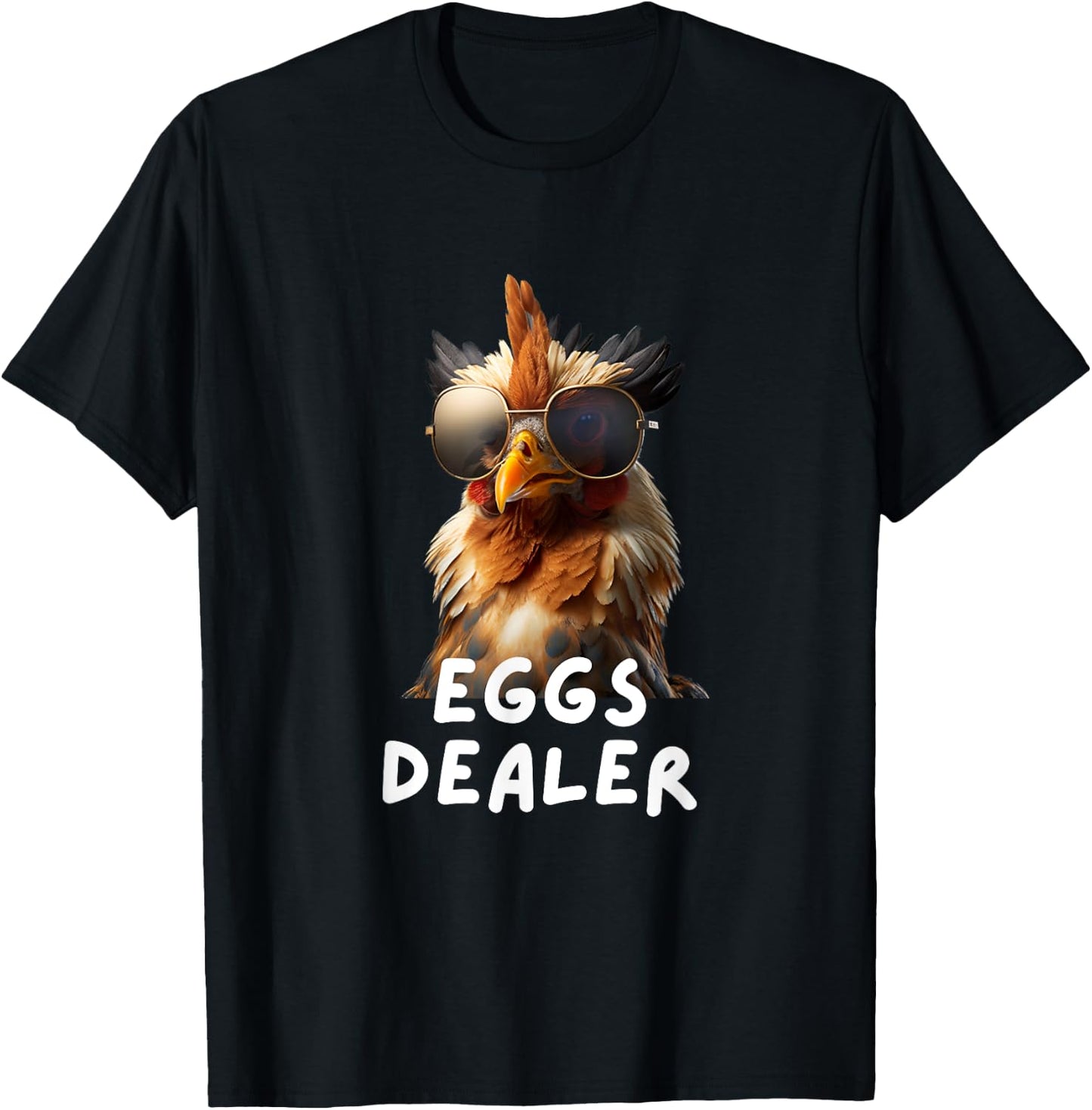 Eggs dealer funny chicken coop hendl chicken eggs , Black T-Shirt - T-Shirt | Black