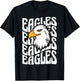 Eagles School Sports Fan Team Spirit Teacher Parent Student T-Shirt - T-Shirt | Black