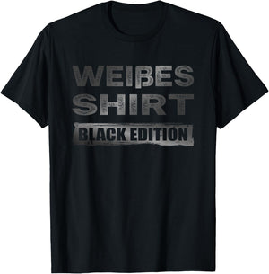 Sarcasm Black Edition: White , black T-Shirt - T-Shirt | Black