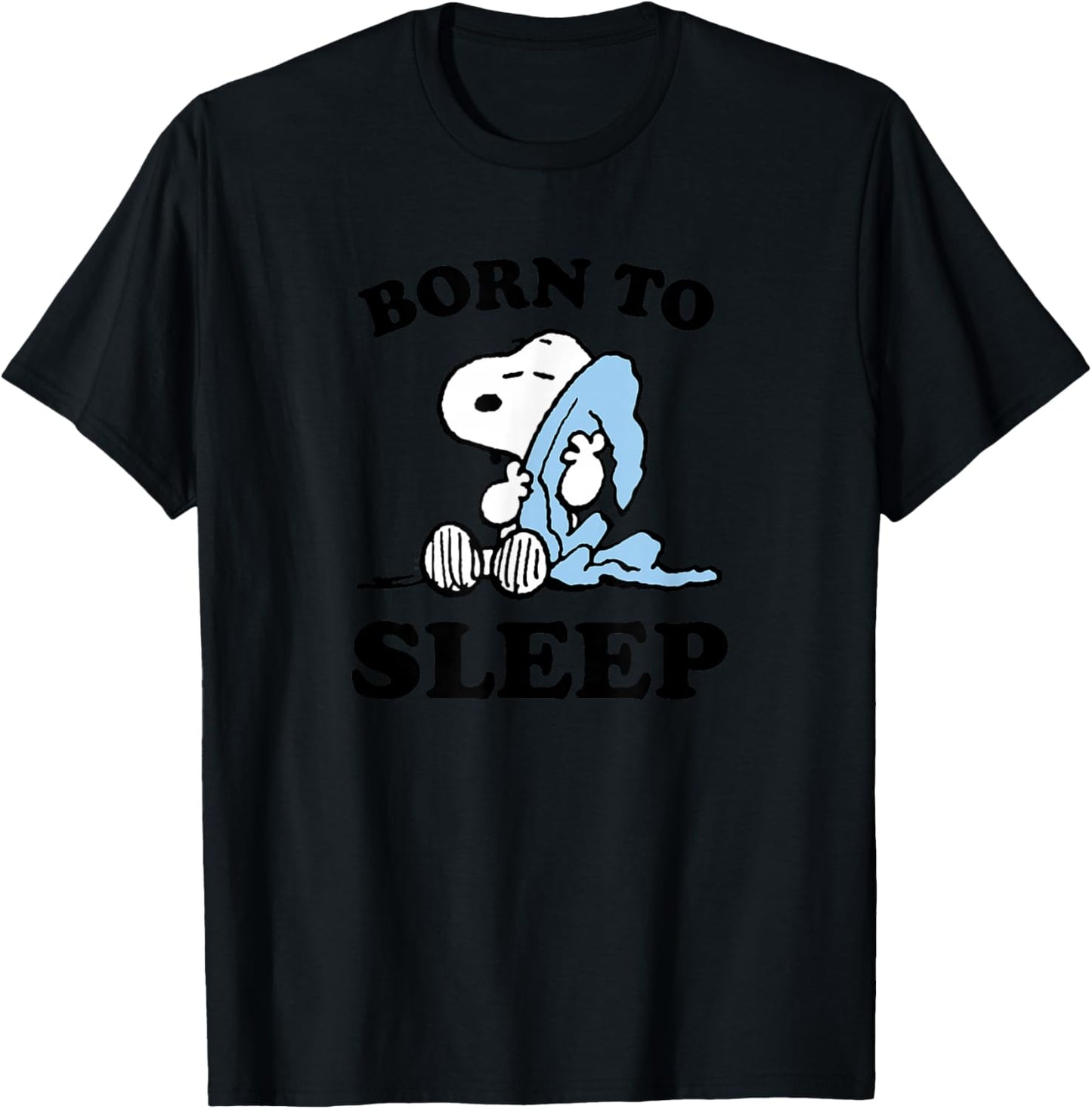 Peanuts - Snoopy Born To Sleep , gray T-Shirt - T-Shirt | Black
