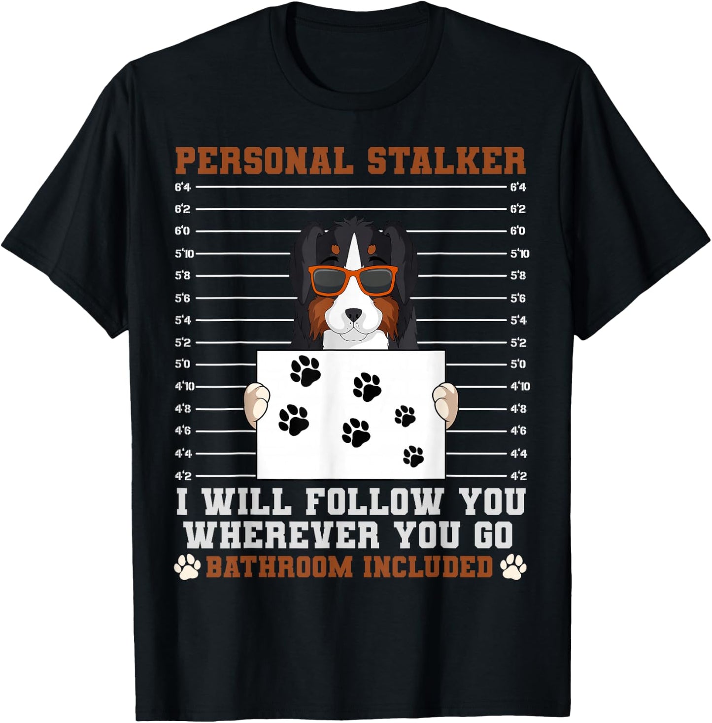 Australian Shepherd Aussie Herding Breed Personal Stalker T-Shirt - T-Shirt | Black