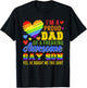 Proud Dad Of Awesome Gay Son Costume Family Proud LGBT T-Shirt - T-Shirt | Black
