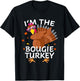 Bougie Turkey Matching Outfit Thanksgiving Pajamas Family T-Shirt - T-Shirt | Black