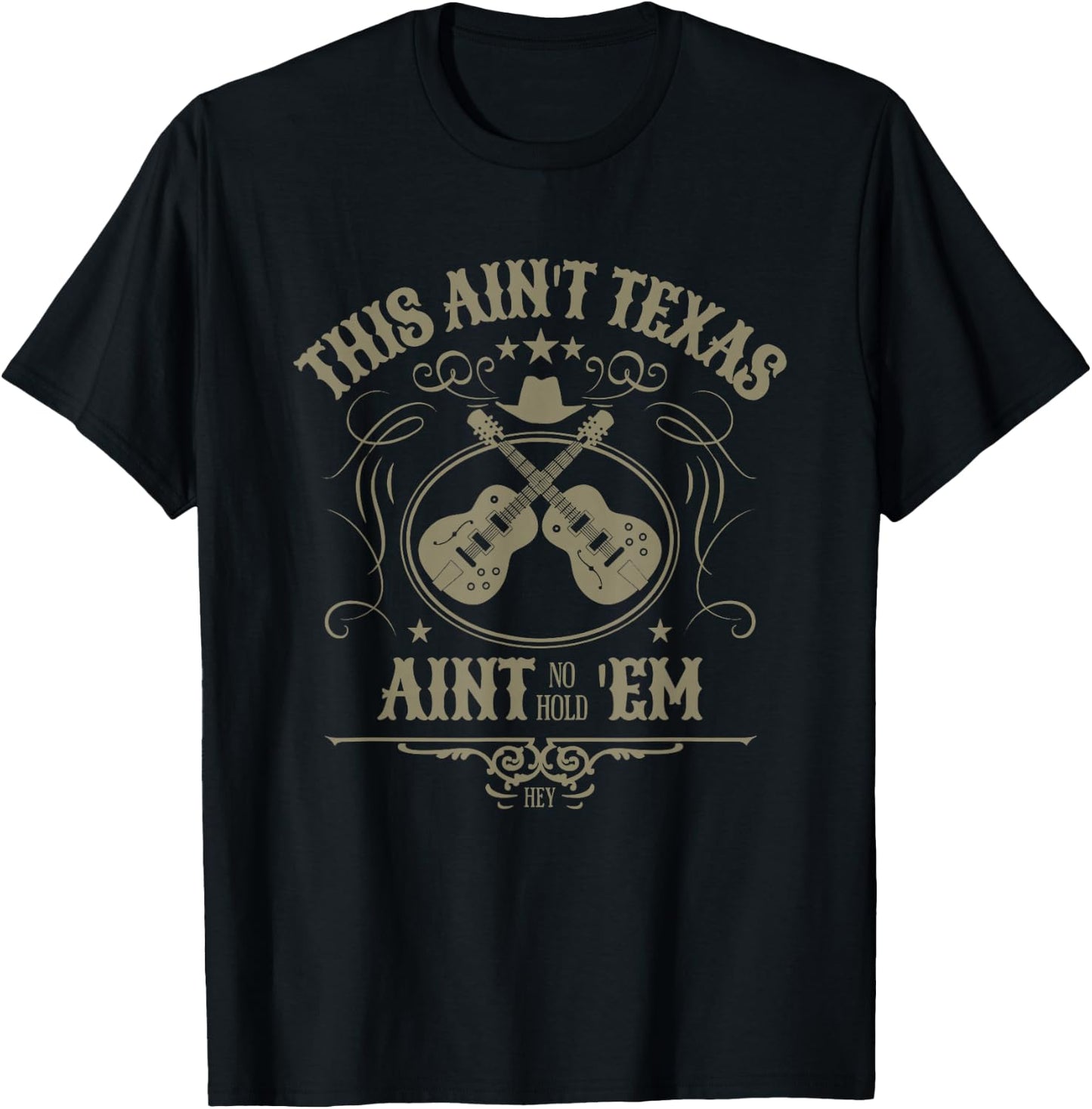 This Ain’t Texas Cowgirl Queen This Ain't No Texas Holdem T-Shirt - T-Shirt | Black