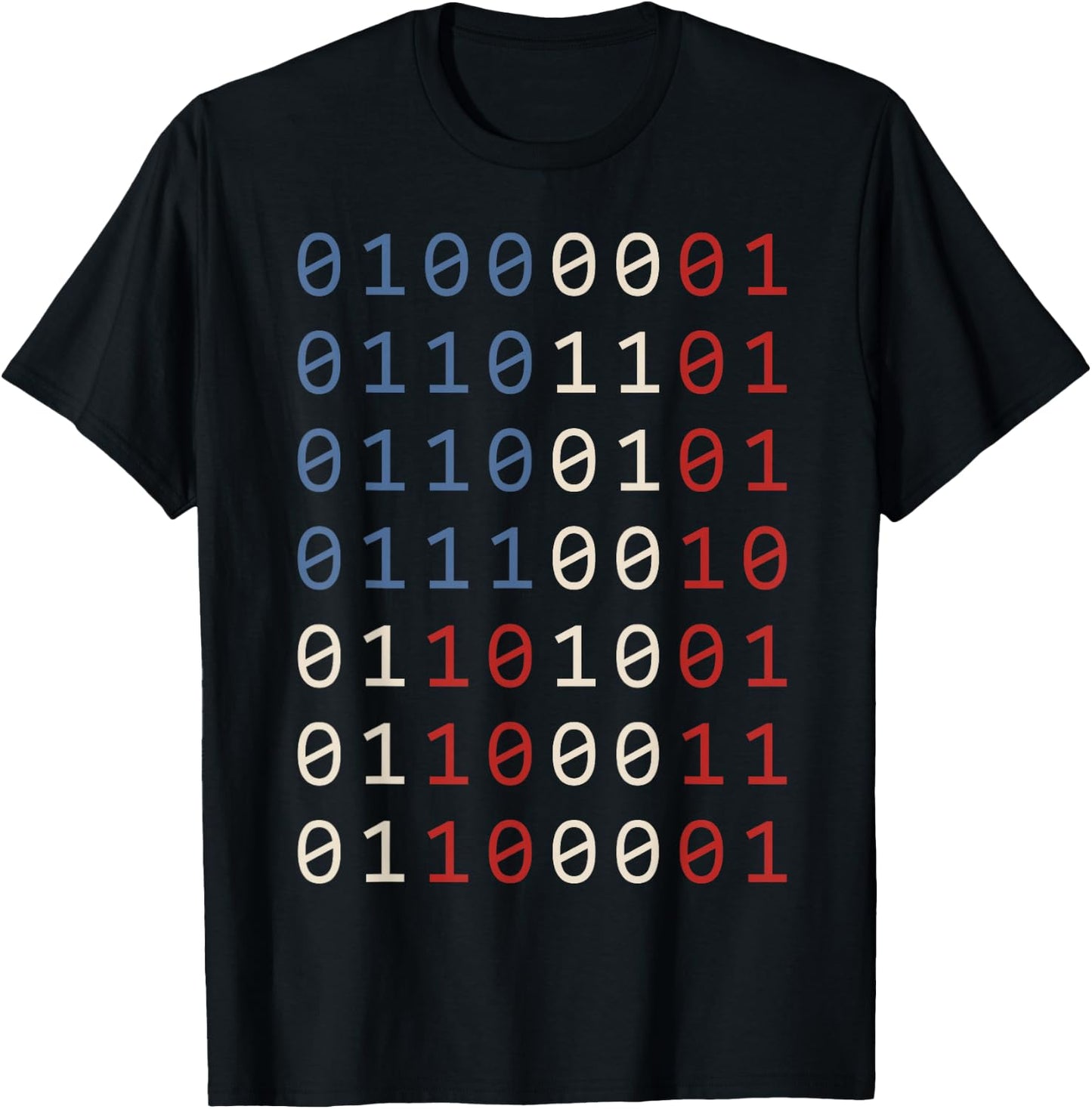 Patriotic Programmer Funny American Flag Software Developer T-Shirt - T-Shirt | Black
