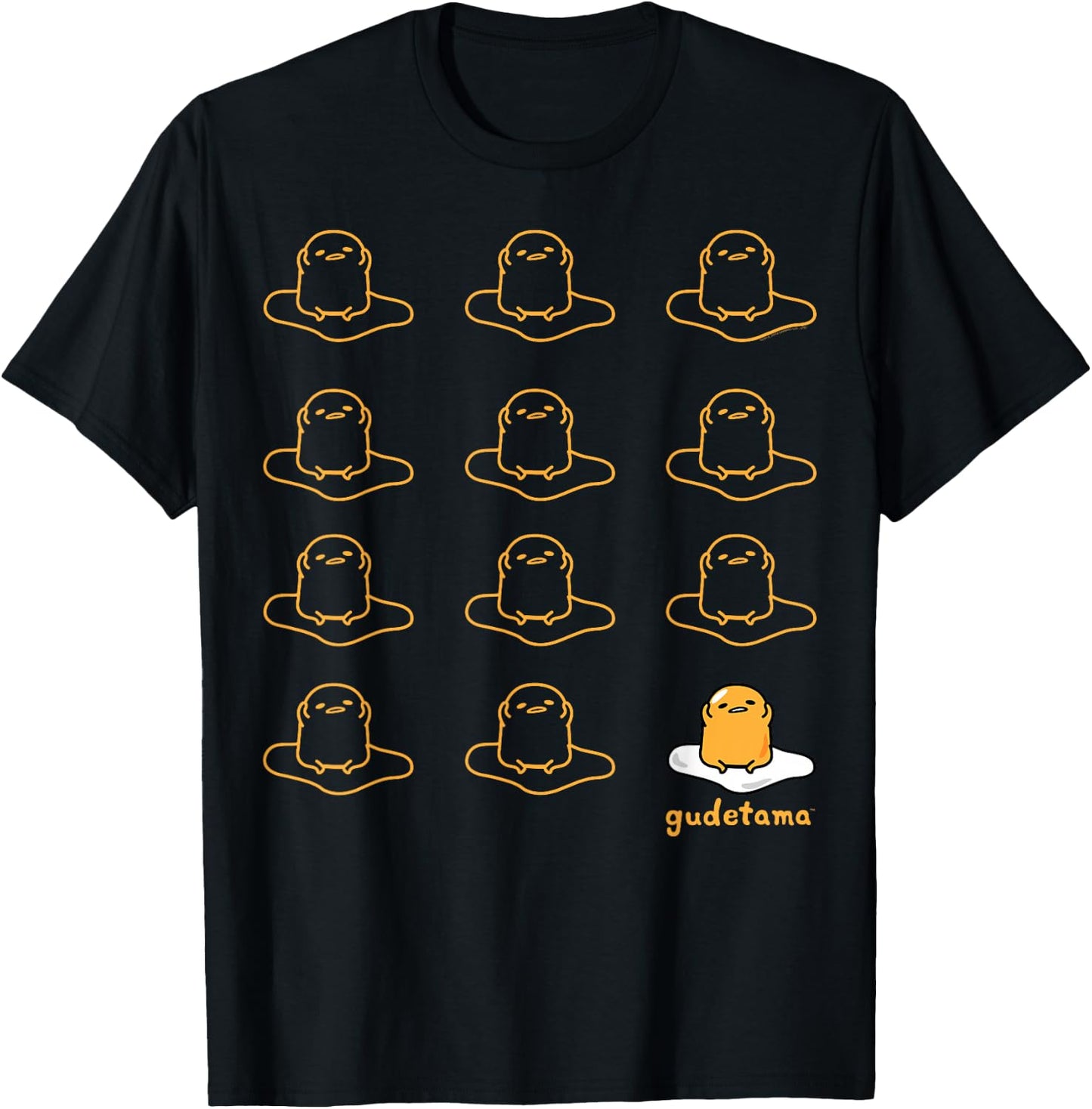 Gudetama The Lazy Egg Real T-Shirt - T-Shirt | Black
