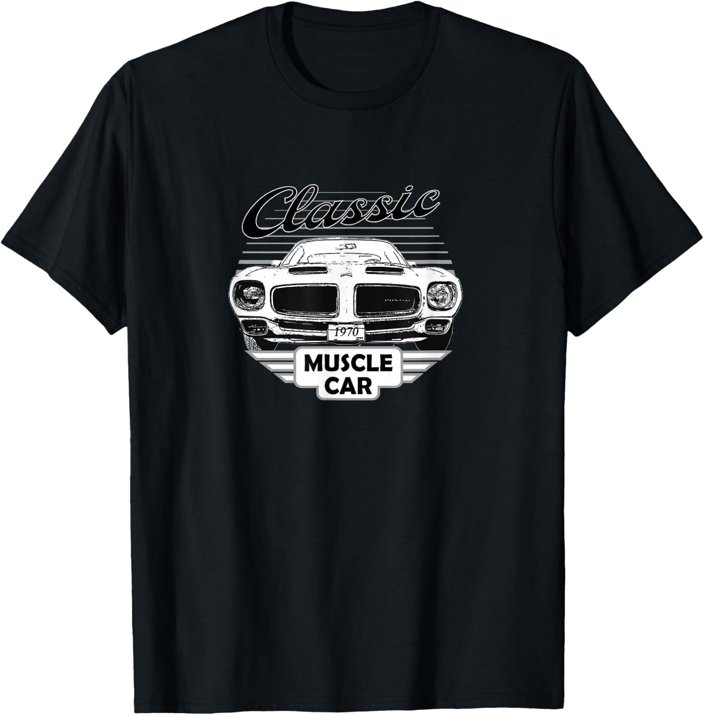 Firebird Classic American Muscle Car 70s T-Shirt - T-Shirt | Black