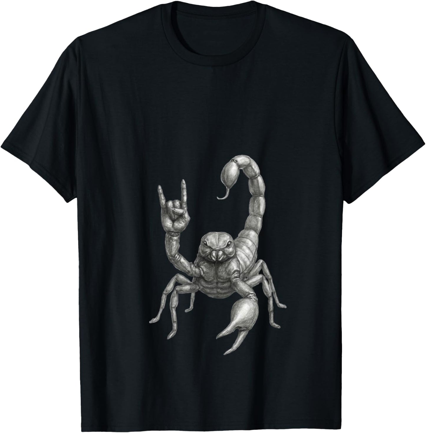 Scorpion Festival Band Cool Scorpion Retro Rock Music Lover V-Neck T-Shirt - T-Shirt | Black