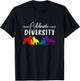 Celebrate Diversity Rainbow Dogs LGBTQ+ Pride T-Shirt - T-Shirt | Black