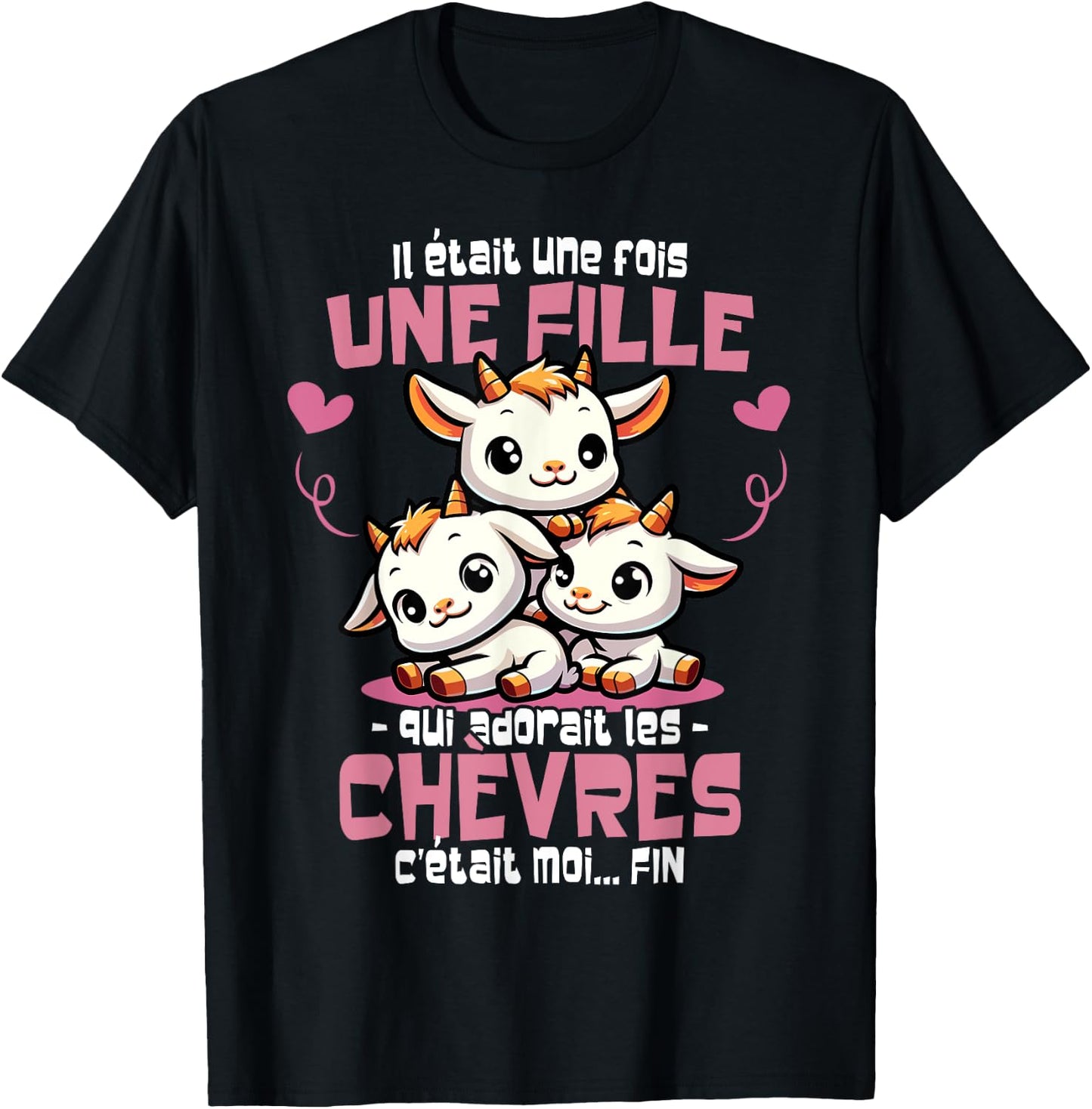 Goat was a Time Woman Girl Humour Goats , Black, S T-Shirt - T-Shirt | Black