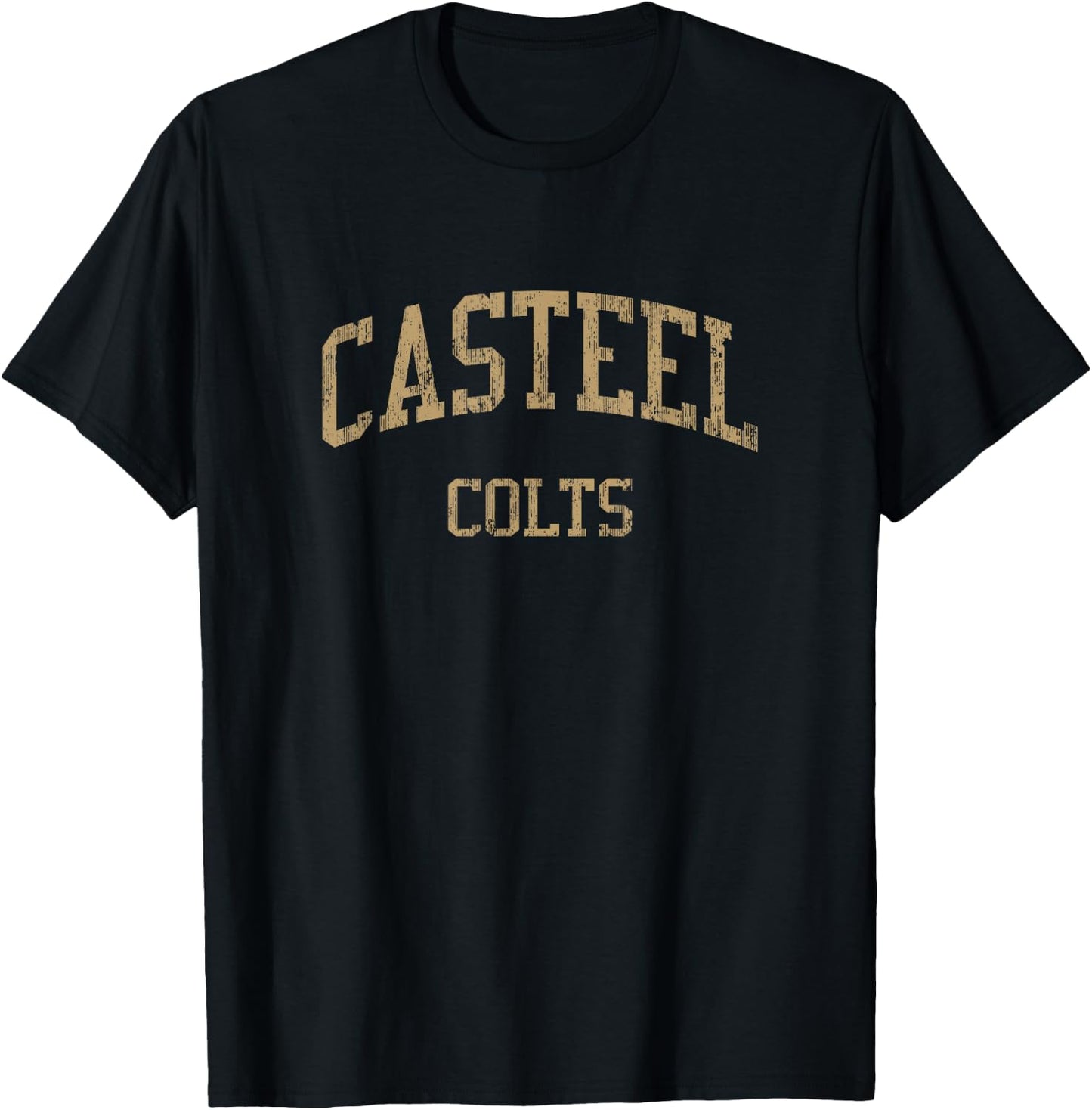 Casteel High School HS Queen Creek AZ Vintage Sports T-Shirt - T-Shirt | Black