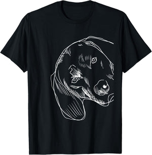 Funny Dog Plott Hound T-Shirt - T-Shirt | Black