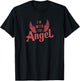 I'm With the Angel Funny Couples Halloween T-Shirt - T-Shirt | Black
