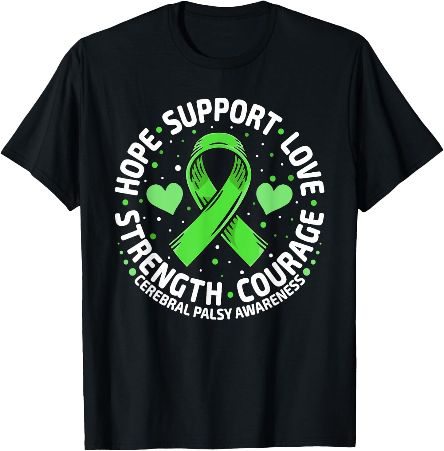 Cerebral Palsy Support Family Cerebral Palsy Awareness T-Shirt - T-Shirt | Black