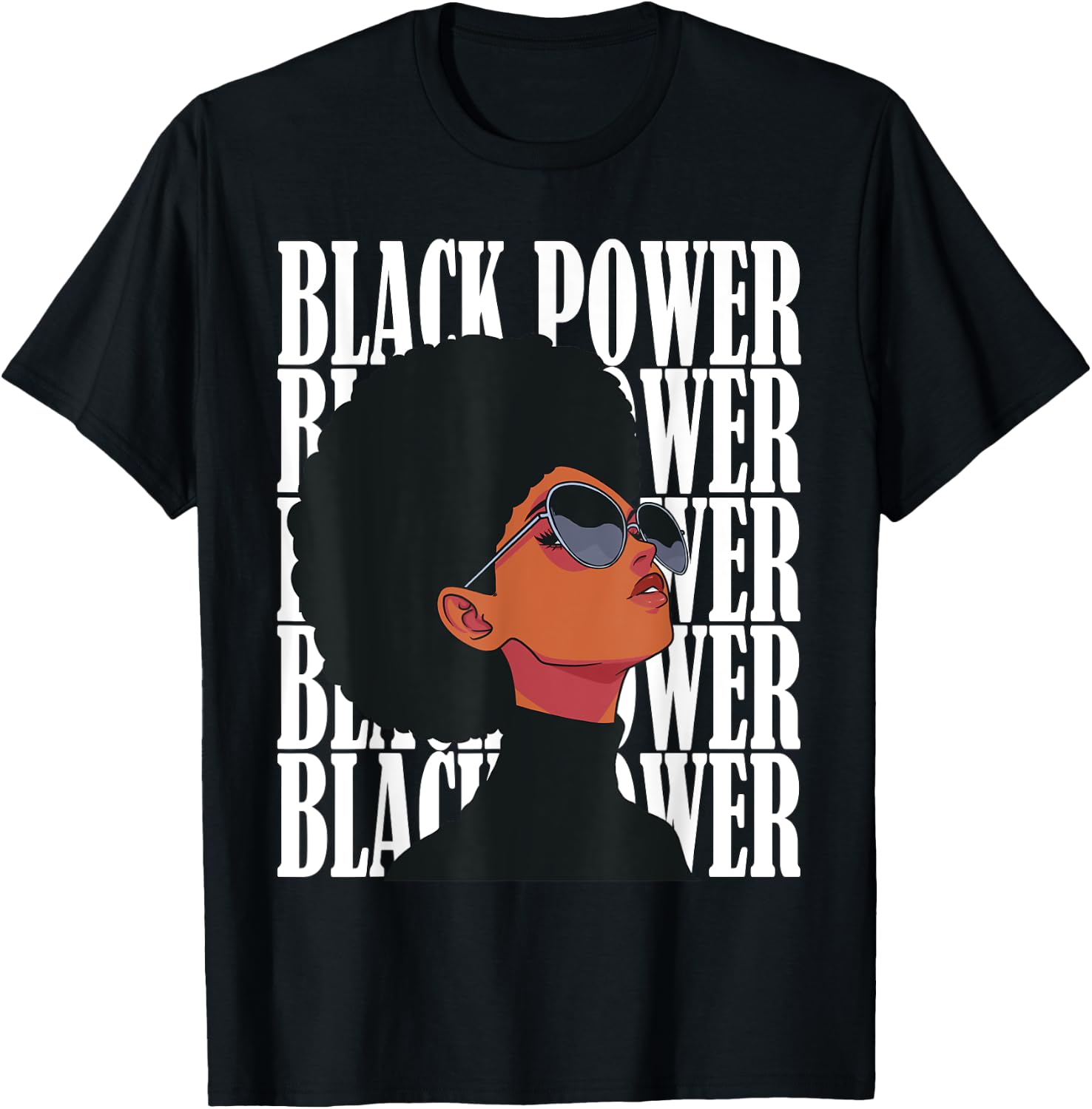 Black Power Panther Party Natural Hair Afro Proud Melanin T-Shirt - T-Shirt | Black