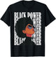 Black Power Panther Party Natural Hair Afro Proud Melanin T-Shirt - T-Shirt | Black