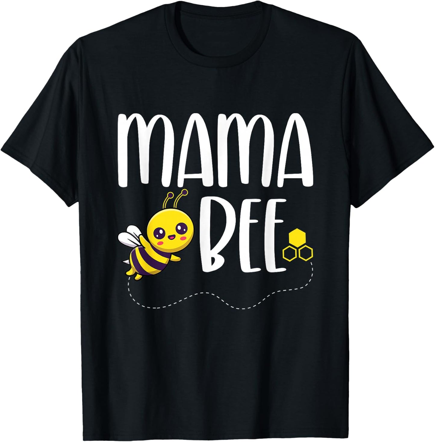 Birthday Bee Family Matching Mama Bee Mom Beekeeper Mother T-Shirt - T-Shirt | Black