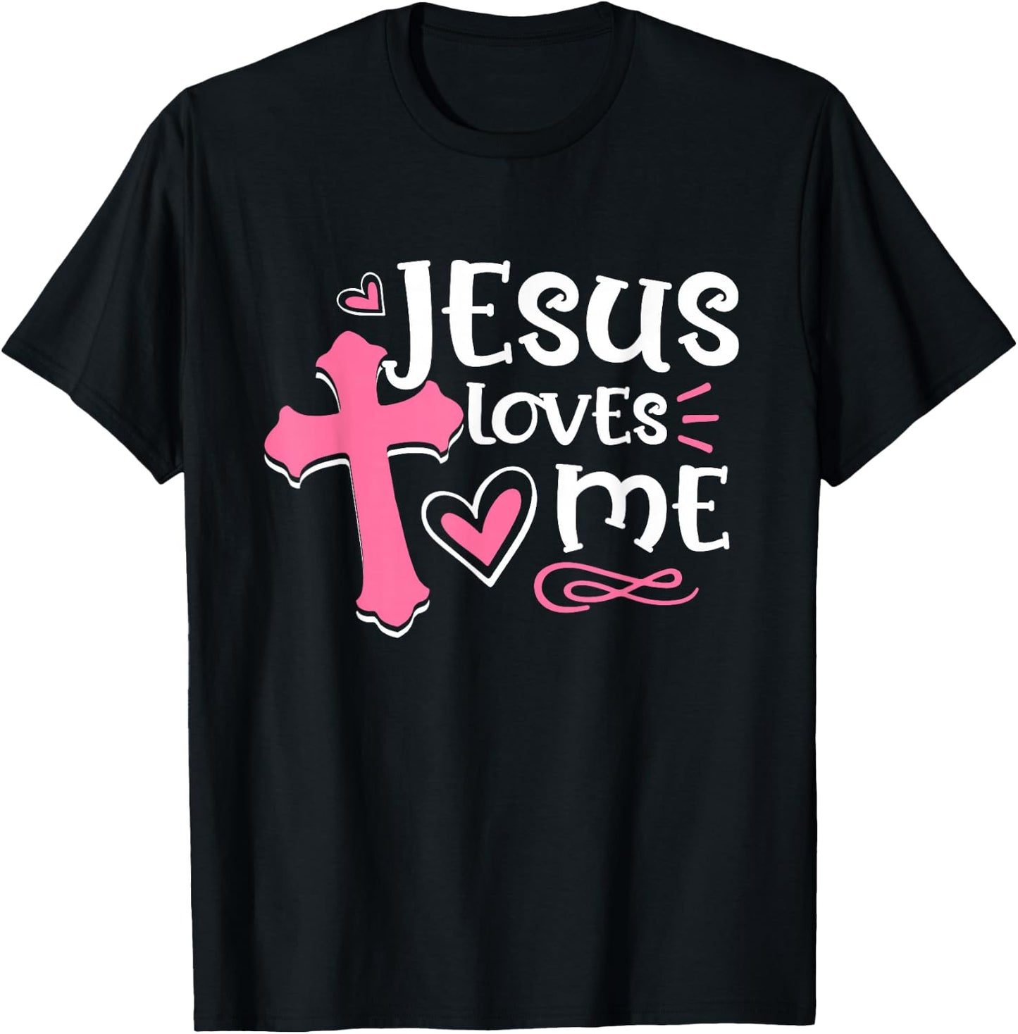 Awesome Religious Jesus's Love Jesus Loves Me Christian T-Shirt - T-Shirt | Black